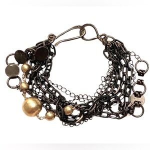 WENDY MINK Sterling silver Statement bracelet 925